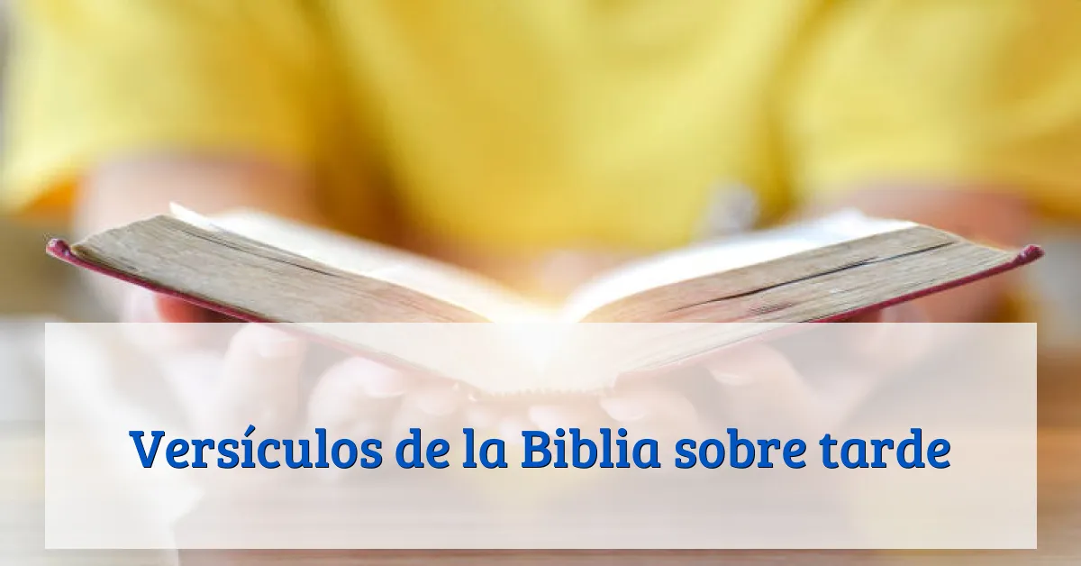 Versículos de la Biblia sobre tarde