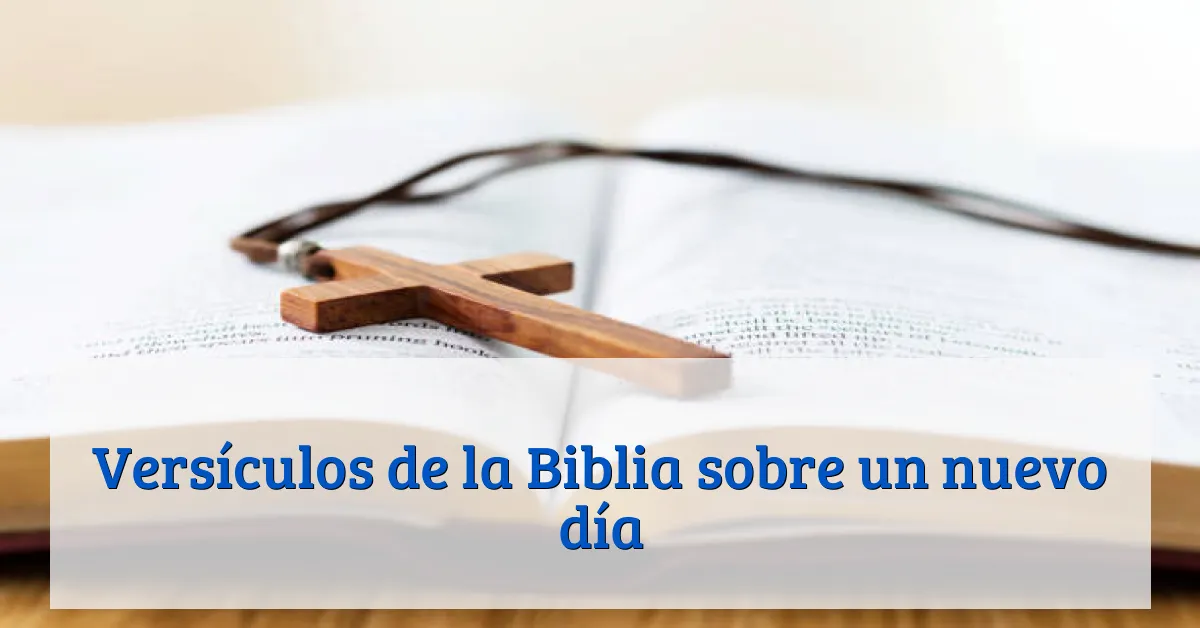Versículos de la Biblia sobre un nuevo día