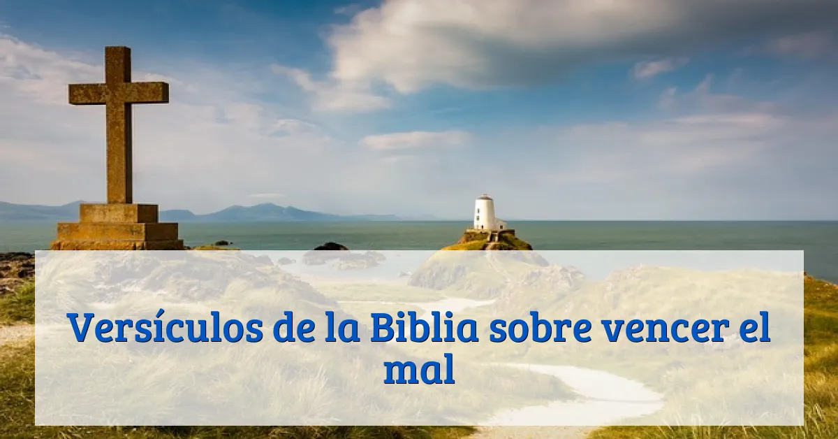 Versículos de la Biblia sobre vencer el mal